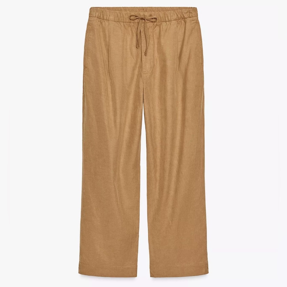 Zara ZW collection mid-rise wide leg jogger pants